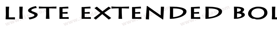 Liste Extended Bold Italic字体转换